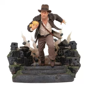 Indiana Jones: Raiders of the Lost Ark Deluxe Gallery PVC Statue Escape with Idol (25 cm)