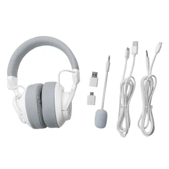 Gejmerske slušalice - Spectra Pro H889 Wireless/Wired/BT Headset White/Grey