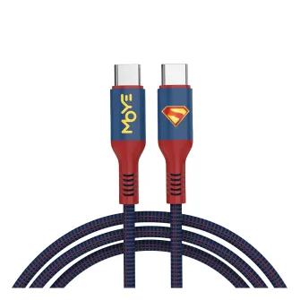USB kablovi - WB Moye Superman USB-C to USB-C Charging Cable 01 1M