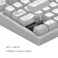 Dark Project ALU Terra Nova R2 White - Wireless Gaming Keyboard (ANSI)