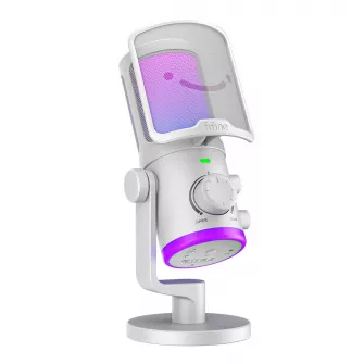 Gejmerski mikrofoni - FIFINE AM6 Condenser RGB USB Microphone White