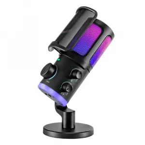 Gejmerski mikrofoni - FIFINE AM6 Condenser RGB USB Microphone Black