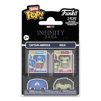 Funko POP! Figure - Funko Bitty POP! Marvel Infinity Saga - Captain America & Hulk 2PK