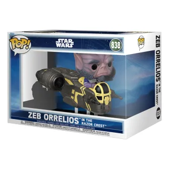 Funko POP! Figure - Funko POP! Rides DLX: The Mandalorian & Grogu - Zeb Orrelios In The Razor Crest
