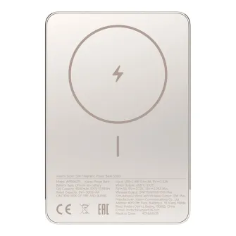 Power bank - Mi Super Slim Magnetic Power Bank 5000 Gold