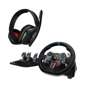 Logitech G29 Driving Force Gaming Racing Wheel + Logitech A10 Headset