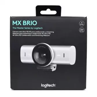 Web kamere - Logitech MX Brio 4K Ultra HD Webcam - Pale Grey