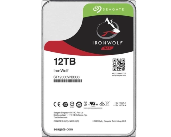 Hard disk 12TB Seagate IronWolf ST12000VN0008