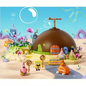 Kockice za sklapanje - Area-X SpongeBob SquarePants – Patrick Star's Stone House
