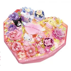 Kockice za sklapanje - Area-X Sanrio – Heartfelt Confession Heart Flower Box