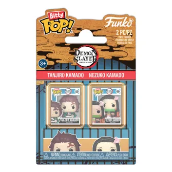 Funko POP! Figure - Funko Bitty POP!: Demon Slayer - Tanjiro & Nezuko 2PK
