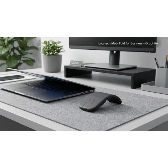 Kancelarijski miševi - Logitech Mobi Fold for Business, Bluetooth - Graphite