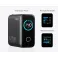 140W GaN zidni brzi punjač, 4-porta (3x USB-C, 1x USB-A) sa USB-C M/M pletenim kablom, tamno sivi 