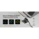 140W GaN zidni brzi punjač, 4-porta (3x USB-C, 1x USB-A) sa USB-C M/M pletenim kablom, tamno sivi 