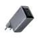 Prime 100W GaN zidni brzi punjač, 3-porta (2x USB-C i 1x USB-A) srebrni 