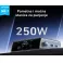 Prime 250W GaN stoni brzi punjač, 6-portova (4x USB-C, 2x USB-A) srebrni 
