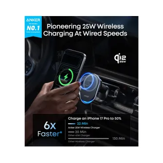 Auto punjači - Prime 25W MagGo bežični + auto punjač sa USB-C M/M kablom, crni 