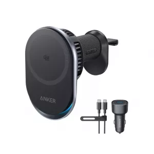 Auto punjači - Prime 25W MagGo bežični + auto punjač sa USB-C M/M kablom, crni 