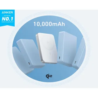 Power bank - MagGo 10000mAh, 15W, magnetno bežični power bank, beli 