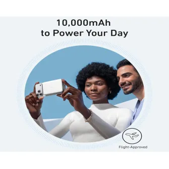 Power bank - MagGo 10000mAh, 15W, magnetno bežični power bank, beli 