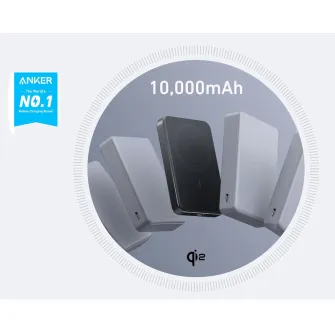 Power bank - MagGo 10000mAh, 15W, magnetno bežični power bank, crni 
