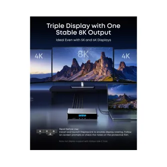 Ostali kablovi i adapteri - Prime Docking Stanica 140W, 14u1, Display Link, siva 