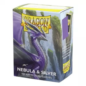 Oprema za kolekcionarske kartice - Dragon Shield Dual Matte Sleeves - Nebula & Silver (100 Sleeves)