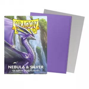 Oprema za kolekcionarske kartice - Dragon Shield Dual Matte Sleeves - Nebula & Silver (100 Sleeves)