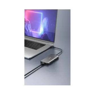 Ostali kablovi i adapteri - USB-C Data Hub, 8u1 Multiport, PD 85W, 10Gbps crni 