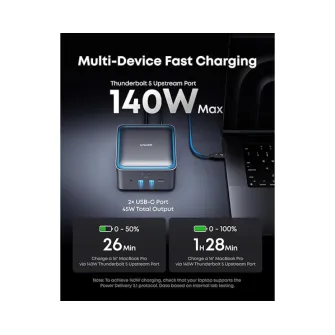 Ostali kablovi i adapteri - Prime Thunderbolt 5 Docking Stanica 140W, 14u1, siva 