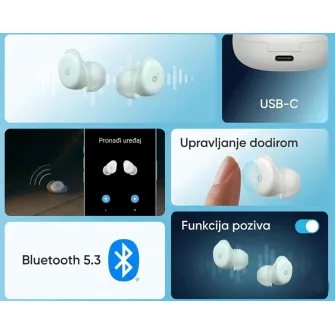 Bubice - Soundcore Sleep A30 Noise Masking BT bežične bubice bele 