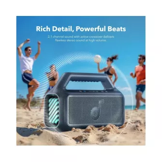 Bluetooth zvučnici - Soundcore Boom 2 80W 2.1 prenosivi bluetooth IPX7 zvučnik crni 