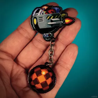 Merchandise razno - Sonic The Hedgehog - Dr. Eggman Egg Mobile Chained Pin Badge