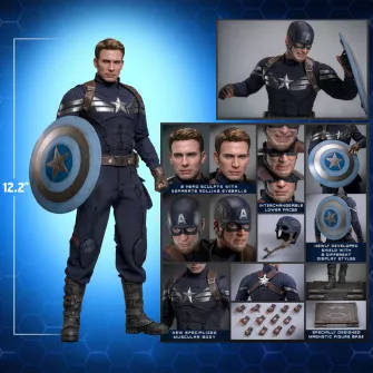 Akcione figure - Captain America: The Winter Soldier Masterpiece Figure 1/6 Captain America 2.0 (31 cm)