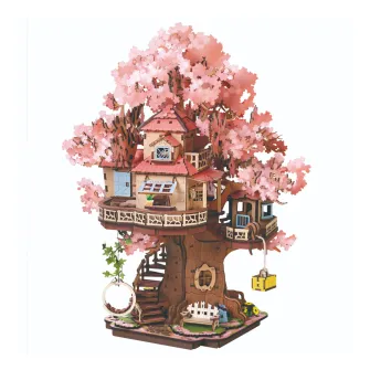 Drvene makete - Rolife Sakura Tree House 3D Wooden Puzzle