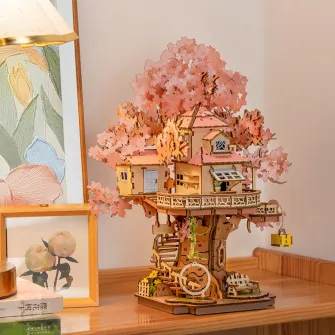 Drvene makete - Rolife Sakura Tree House 3D Wooden Puzzle