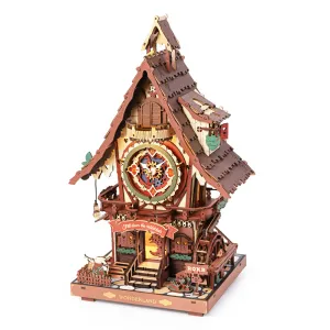 Drvene makete - ROKR Cuckoo Clock Mechanical 3D Wooden Puzzle