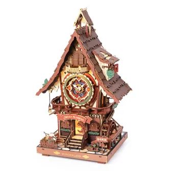 Drvene makete - ROKR Cuckoo Clock Mechanical 3D Wooden Puzzle