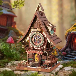 Drvene makete - ROKR Cuckoo Clock Mechanical 3D Wooden Puzzle