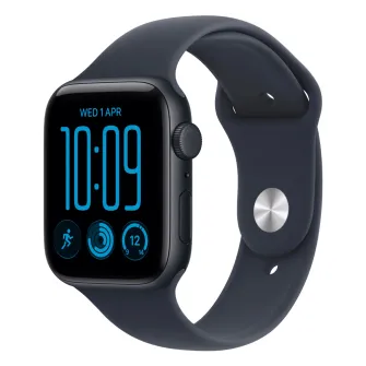 Pametni satovi - Apple Watch SE3 v2 Cellular 44mm Midnight Aluminium Case with Navy Blue Sport Band - M/L