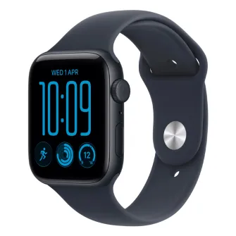Pametni satovi - Apple Watch SE3 v2 GPS 44mm Midnight Aluminium Case with Navy Blue Sport Band - S/M