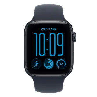 Pametni satovi - Apple Watch SE3 v2 GPS 44mm Midnight Aluminium Case with Navy Blue Sport Band - S/M