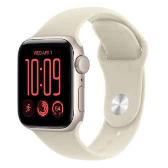 Pametni satovi - Apple Watch SE3 v2 Cellular 40mm Starlight Aluminium Case with Sand Sport Band - S/M