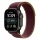 Apple Watch Ultra 4 Cellular 49mm Black Titanium Case with Burgundy Trail Loop - S/M