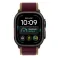 Apple Watch Ultra 4 Cellular 49mm Black Titanium Case with Burgundy Trail Loop - S/M