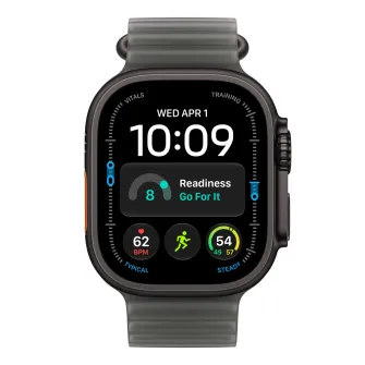 Pametni satovi - Apple Watch Ultra 4 Cellular 49mm Black Titanium Case with Translucent Black Ocean Band