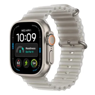 Pametni satovi - Apple Watch Ultra 4 Cellular 49mm Natural Titanium Case with Translucent Grey Ocean Band