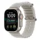 Apple Watch Ultra 4 Cellular 49mm Natural Titanium Case with Translucent Grey Ocean Band