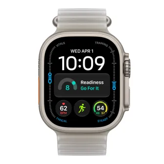 Pametni satovi - Apple Watch Ultra 4 Cellular 49mm Natural Titanium Case with Translucent Grey Ocean Band