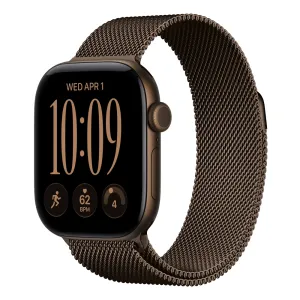 Apple Watch S12 Cellular 42mm Dark Bronze Aluminium Case with Dark Bronze Milanese Loop